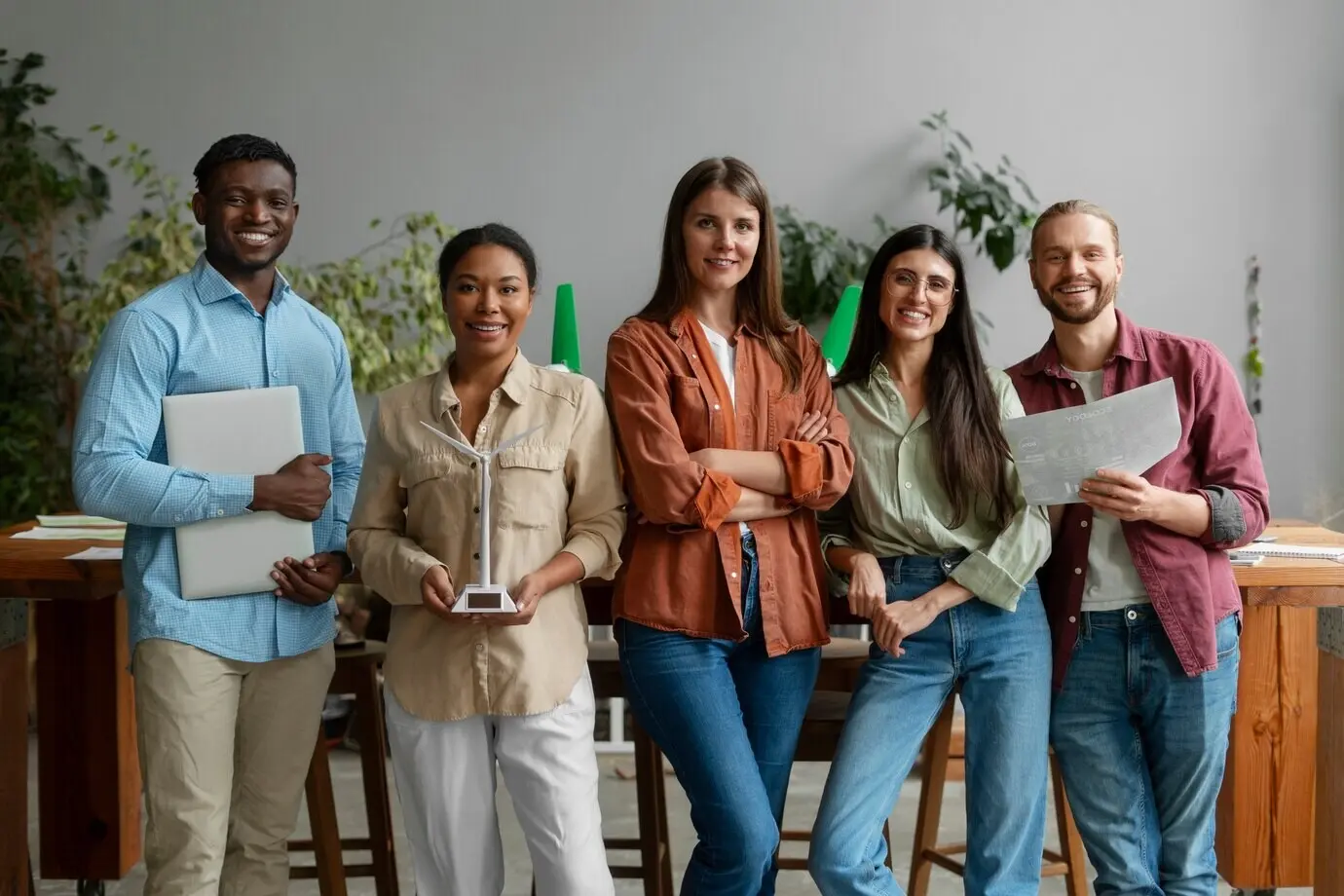 Fachleute aus der Tech-Branche, die versuchen, ehrgeizige Nachhaltigkeitsziele zu erreichen.